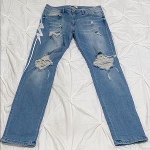 Men’s Lakenzie Ripped Blue Jeans